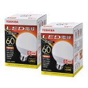 東芝(TOSHIBA) LED電球 60W相当 広配光 電球色 E26口金 2P 密閉器具対応 LDG6L-G/60V1E2P