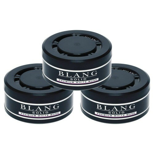 カーメイト(CARMATE) 車用 消臭芳香剤 ブラング ソリッド 置き型 詰替用 プレミアムホワイトムスク 60g×3個 G1831T