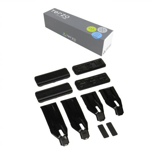 Terzo テルッツォ (by PIAA) ルーフキャリア ベースキャリア ホルダー 4個入 ブラック スズキ ジムニー..