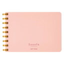 コクヨ ソフトリング メモ Sooofa A7 変形 4mm方眼 80枚 桃 メ-SV778S4-P