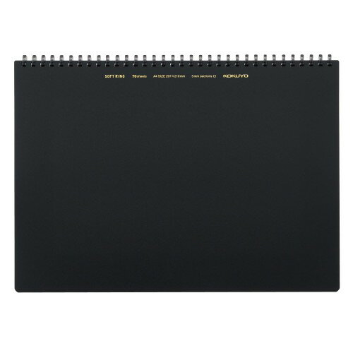 Other - コクヨ ソフトリング ノート ビジネス 70枚 A4 方眼罫 黒 ス-SV427S5-D