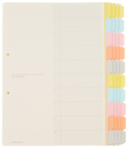 ������ �ե����� ����ǥå��� ���ڥ����� A4 10�� 2�� 5�� ����-130N