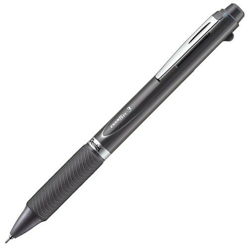 其它 - ぺんてる ボールペン ゲルインキ エナージェル 多色 0.5mm ダークグレー軸 XBLC35N 黒・赤・青