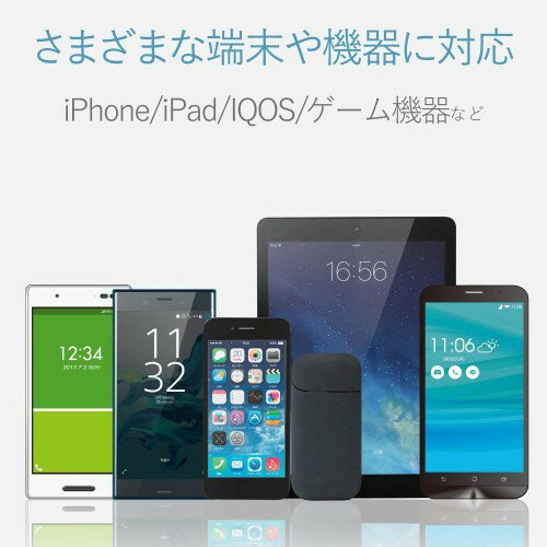 ���쥳�� �������㡼���㡼 �����������å� 24W (1�ݡ��Ⱥ���12W) USB-A ��2 iPhone 13 / 12 / SE (��2����) / Android �б� �֥�å� EC-DC03BK
