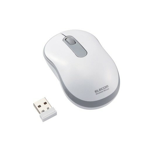 Rakuten - エレコム ワイヤレスマウス M-DY10DRSKWH 静音 抗菌 3ボタン Sサイズ ホワイト