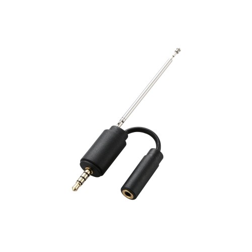 エレコム(ELECOM) スマートフォン用ロッドアンテナ アダプタタイプ ブラック MPA-35ATRBK