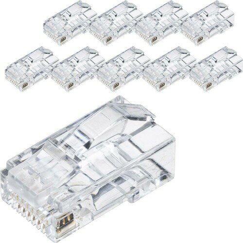 ���������쥯�� RJ-45���ͥ��� 10������CAT6A�б� CAT6 / CAT5e ���� �����֥�Ʃ�ἰ ���̼� ñ��������� 500-LAN-RJ6AKNH