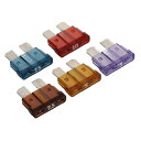 エーモン(amon) 平型ヒューズセット 3/5/7.5/10/15A (約19×19×5mm) 各1個入 3673