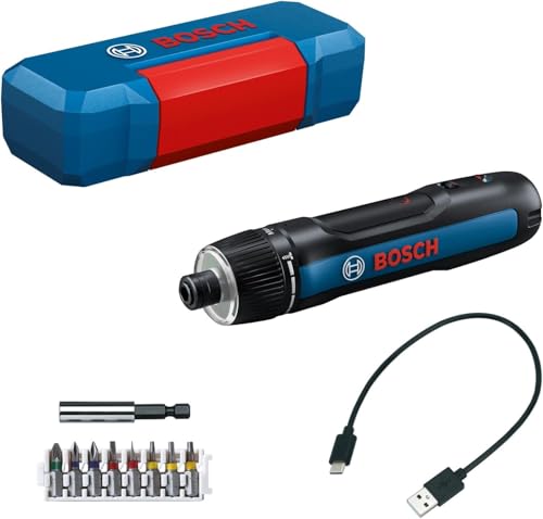 Rakuten - Bosch Professional(ボッシュ) 3.6Vコードレス 電動 ドライバー (ドライバービット8本・延長ビットホルダー・専用ケース・USB Type-Cケーブル付) BoschGO3