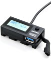 デイトナ(Daytona) バイク用 USB電源電圧計 USB-A QC3.0対応 急速充電 18W iPhone/Android対応 イープラスチャージャー ...