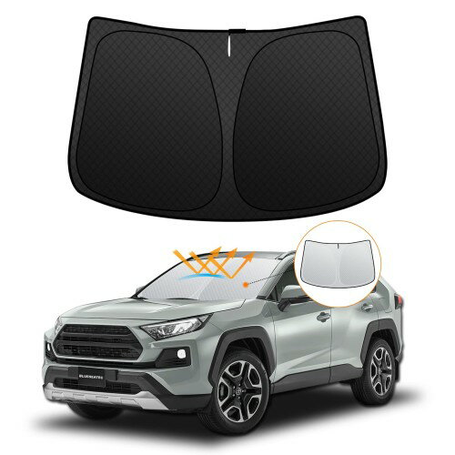 強化版トヨタ RAV4 50系 フロントガラスサンシェード 遮光断熱 2019年4月-現行 RAV4 MXAA5# AXAH5# 日焼け防止 日よけUVカット ...