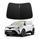 強化版トヨタ C-HR フロントガラス サンシェード 10系 50系 H28.12-現行 日よけ UVカット 5層構造 遮光断熱 夏 紫外線 簡単着脱 内装パーツ 車種専用設計 折り畳み式 収納袋付き