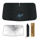 360°回転可能トヨタ ハイエース 200系 標準 適合 フロントガラス用 サンシェード HIACE H200 H16.8-現行 傘式 UVカット 傘柄が曲がる...