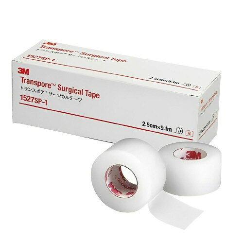 スリーエム(3M) 3M サージカルテープ トランスポア 25mm幅x9.1m 6巻 1527SP-1