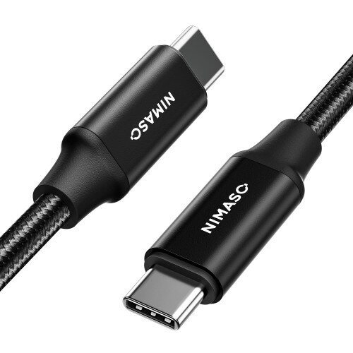 NIMASO USB C Type C ケーブル USB3.2Gen2100W/5A急速充電 PD対応 4K / 60Hz 映像出力 2m タイプc ケーブル iPhone16/ 15 シリーズ MacBook、iPad mini6、iPad Pro等type c機種対応NCA20E73