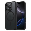 NIMASO iPhone 16 Pro Max 用 ケース MagSafe対応 スマホケース マグセーフ カバー 滑り止め マット仕上げ 全面保護 いPhone16 Pro Max 対応 耐衝撃 米軍MIL規格取得 ワイヤレス充電 ストラップホール付き 携帯スマホケース アイフォン16プロマックス (6.9インチ) ブラック