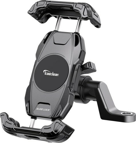 Kaedear(カエディア) バイク スマホホルダー 携帯ホルダー バイク用スマホホルダー サイドレバー ロッ..