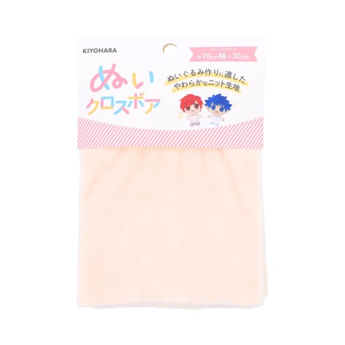 乐天商城 - 清原(KIYOHARA) 推しぬい ぬいクロスボア ぬいぐるみ用 生地 巾70cm×30cmカット SM さくらミルク NUIF-02C