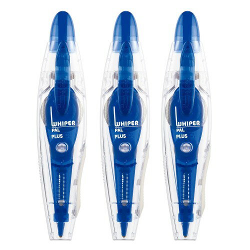 PLUS(プラス) プラス 修正テープ ホワイパー パル テープ幅 5mm 使い捨て 3個パック ブルー 47-598