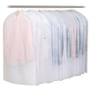 アストロ 衣類カバー ホワイト ショートサイズ 60×100cm 24枚組 洋服カバー スーツカバー 衣装カバー 収納カバー 通気性の良い不織布製 下部開き仕様 埃除け ジャケット 礼服 喪服 冠婚葬祭 クリーニング後の衣類の保管に 防塵 カット可能 605-61