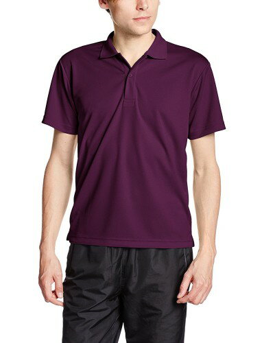 [グリマー] 半袖 4.4オンス ドライ ポロシャツ [UV カット] 00302-ADP パープル LL (日本サイズLL相当)