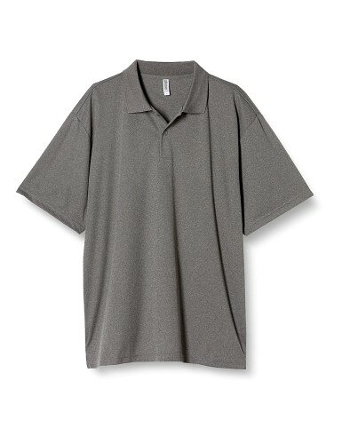 Polo Shirt - [グリマー] 半袖 4.4オンス ドライ ポロシャツ [UV カット] 00302-ADP ミックスグレー M (日本サイズM相当)