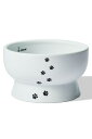 猫壱(necoichi) ハッピーダイニング 猫用 脚付ウォーターボウル レギュラー 猫柄 電子レンジ食器洗浄機対応