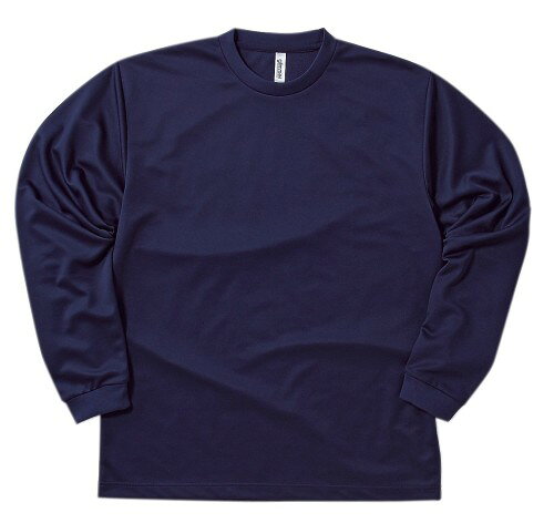 Rakuten - [グリマー] 長袖 4.4オンス ALT ドライ ロングスリーブ Tシャツ 00304-ALT [クルーネック] メンズ ネイビー M