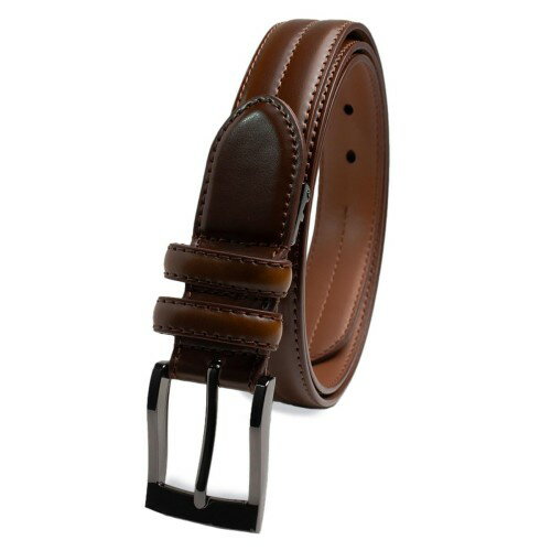 [Hanes] [ヘインズ] メンズベルト 本革 ウェスト100対応 ピンタイプ (ブラウンB)