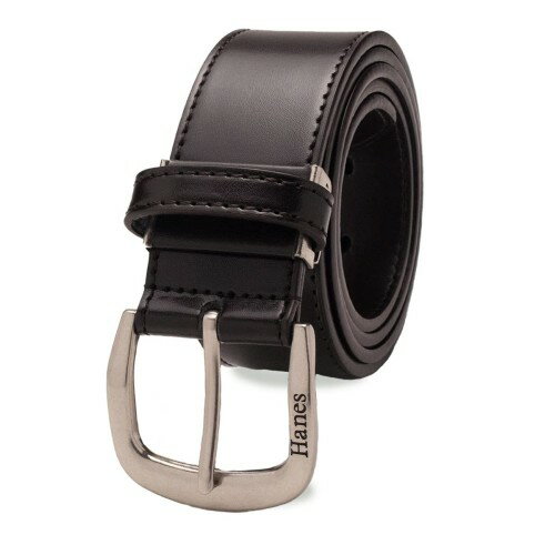[Hanes] [ヘインズ] カジュアルベルト シンプル 丈夫な 牛革 30mm幅～40mm巾 (ダークブラウン-40mm)