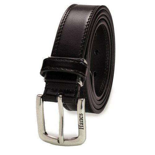 [Hanes] [ヘインズ] カジュアルベルト シンプル 丈夫な 牛革 30mm幅～40mm巾 (ダークブラウン-30mm)