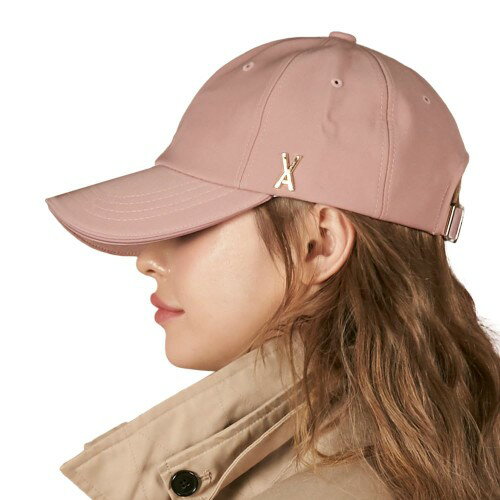 [VARZAR] Gold stud over fit ball cap Pink