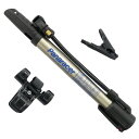 パナレーサー(Panaracer) 自転車 空気入れ 携帯ポンプ 全バルブ対応 ボール/浮き輪用アダプター付属 シルバー BFP-AMAS1