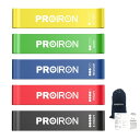 PROIRON エクササイズバンド 滑り止め トレーニング ゴムバンド フィットネス ループバンド 滑り止め 巻き上がりにくい 肌にべたつかない 肌に絞めこみに...