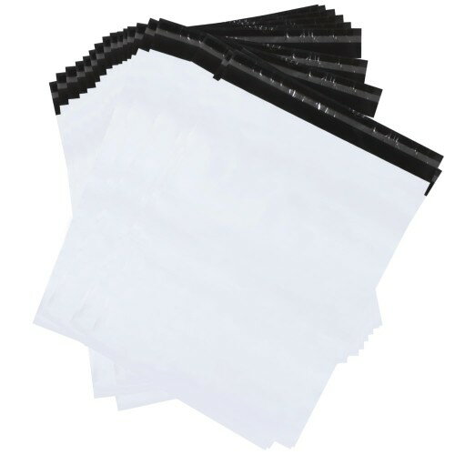 JOYme 宅配ビニール袋 (B5 / 100枚入り) 幅200mm×深さ265mm＋フタ45mm (強粘着テープ付き/軽量/防水/透..