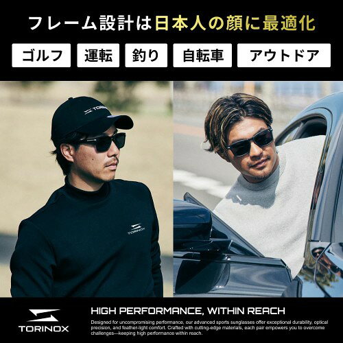 [TORINOX] サングラス メンズ 運転用 偏光サングラス 超軽量 UV400 釣り スポーツ (BLUE＆BLACK) 3