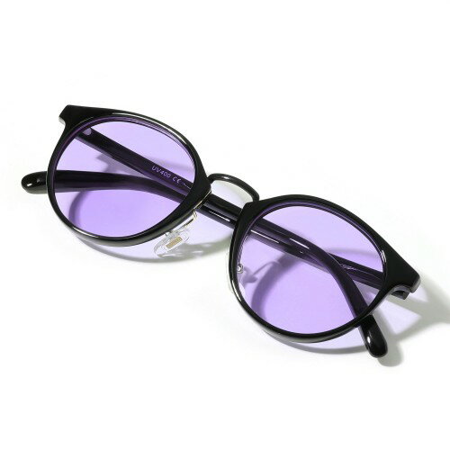 [FEISEDY] サングラス レディース メンズ UV400 紫外線カット 丸型 おしゃれ 軽量 