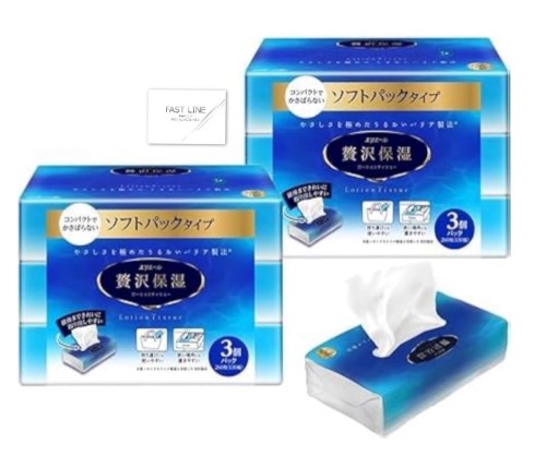 [まとめ買い]エリエール 贅沢保湿 ソフトパックティシュー 260枚×6パック