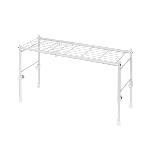 HEIAN SHINDO 伸縮スリム収納棚 縦横伸縮 ホワイト 幅54~75cm 高29~41cm 奥行26cm 押入れ収納 キッチン..