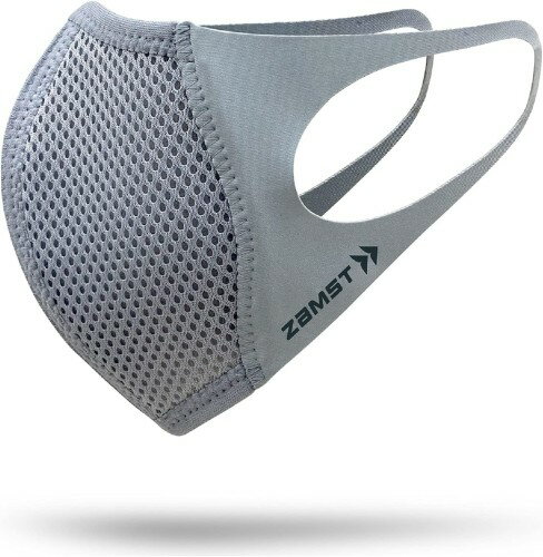 [ザムスト] マウスカバー 1枚入り ライトグレー スポーツマスク スポーツ用 ランニング 通気性 息がしやすい 花粉カット メンズ ふつうサイズ 389462