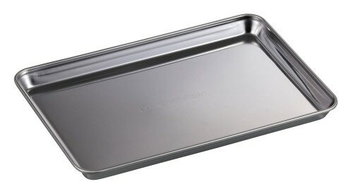 CAPTAIN STAG BBQ Rectangular Tray/Ash Tray, Stainless Steel (Large), 320mm (W) x 233mm (D) x 18mm (H), Made in Japan, UG-3275