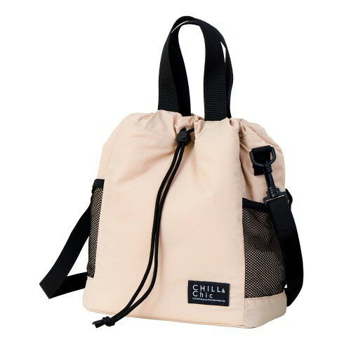 アイメディア(Aimedia) 保冷バッグ 保冷温バッグ クーラーバッグ ショルダーバッグ エコバッグ ランチバッグ 撥水加工 やわらか 巾着 ポケット付き たっぷり収納 肩掛け 斜め掛け 男女兼用 買い物 レジャー アウトドア カジュアル