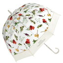plantica×Wpc. フラワーアンブレラ プラスティック オフ ビニール傘 雨傘 長傘 65cm 大きい ドーム型 おしゃれ 可愛い 通勤 通学 旅行 透明 フォトジェニック お花 花柄 撥水 女性 レディース PLV-015-001