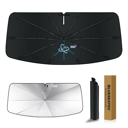 2025強化版 360°回転可能スズキ ハスラー MR02系 適合 フロントガラス用 サンシェード 2代目 MR52S/MR92S型 R2.1-現行 傘式 UV...