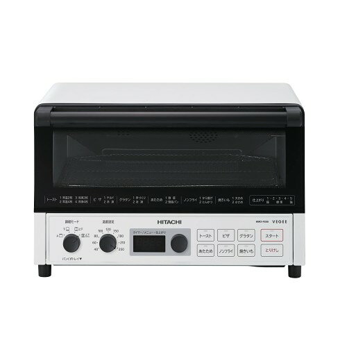 Rakuten - 日立 コンベクション オーブントースター HMO-F200 W ホワイト 1,300W 食パン 4枚焼き 遠赤ヒーター 熱風対流調理 ノンフライ調理 簡単操作 お手入れ簡単 新生活 一人暮らし 二人暮らし