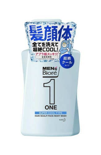 メンズビオレ ONE オールインワン全身洗浄料 超絶クール リフレッシュグリーンの香り ポンプ 480ml ボディソープ 爽快なリフレッシュグリーンの香り 480ミリリットル (x 1)