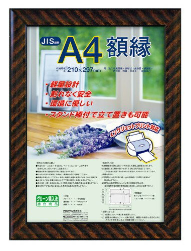 Frames - ナカバヤシ 額縁 賞状 金ラック(樹脂製) JIS A4判 フ-KWP-13 N