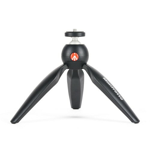 Manfrotto - マンフロット(Manfrotto) ミニ三脚 PIXI ブラック カメラ用ミニ三脚 動画用ハンドグリップ 耐荷重1kg 高さ13.5cm 自重0.17kg アルミニウム イタリア製 ミラーレスカメラ 一眼レフカメラ コンパクトカメラ スマホ MTPIXIMII-B