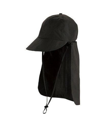 2025Wpc. 接触冷感サンシェードUVキャップ ブラック WECCAP-2507-103