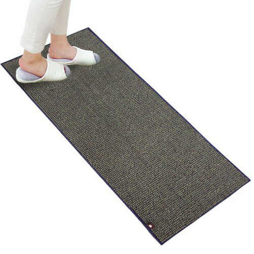 乐天商城 - オカ(OKA) PLYS base (プリスベイス) キッチンマット 約 45 cm × 120 cm ブラウン (日本製 洗える モダン シンプル 滑り止め)